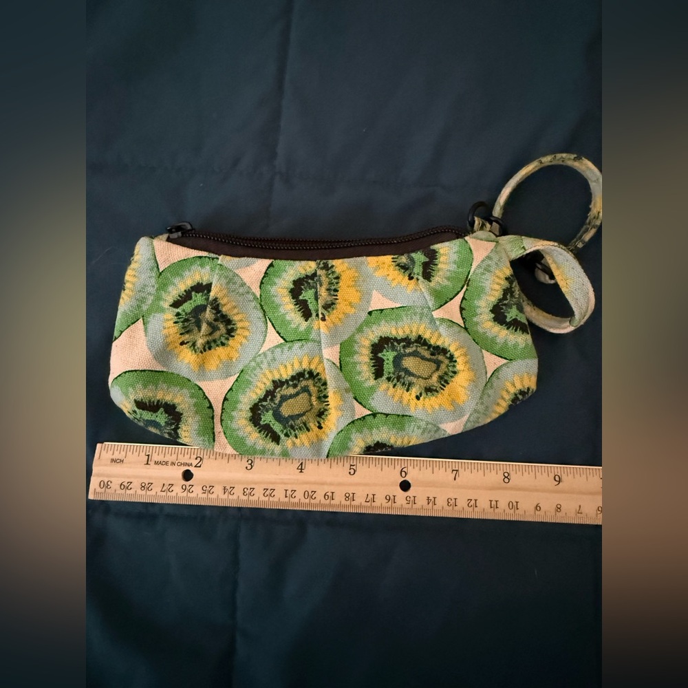 Kavu Green and Yellow KIWI Patterned Women's Bag